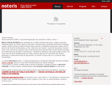 Tablet Screenshot of notaris.ro
